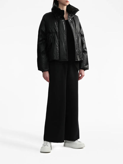 Numbers-Motif Padded Jacket