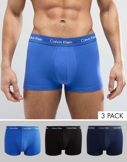 Cotton Stretch 3-Pack Low Rise Trunks