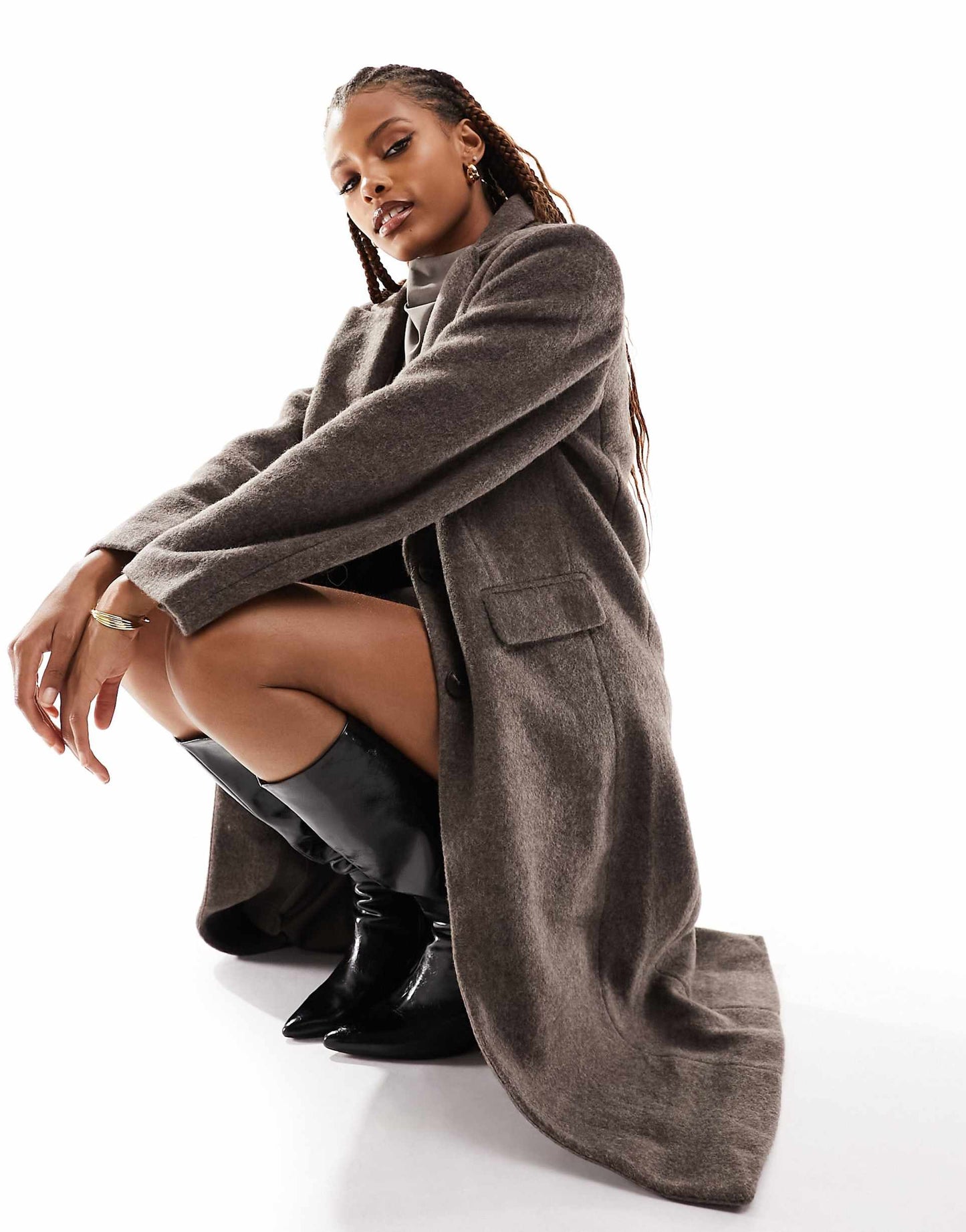 Single Breasted Longline Formal Coat