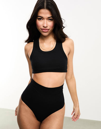 Seamless High Waisted Thong