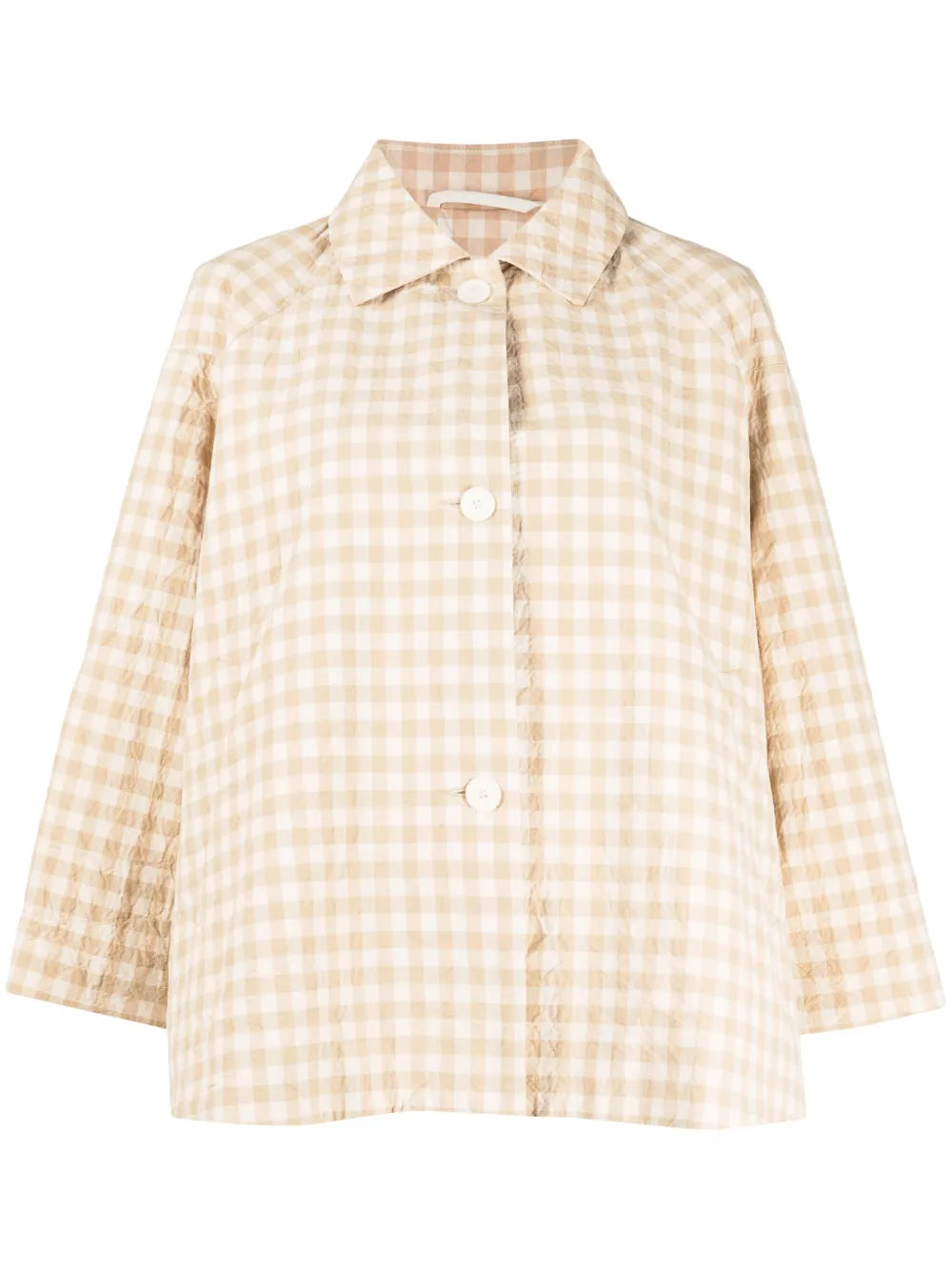 Dries Gingham-Check Shirt Jacket