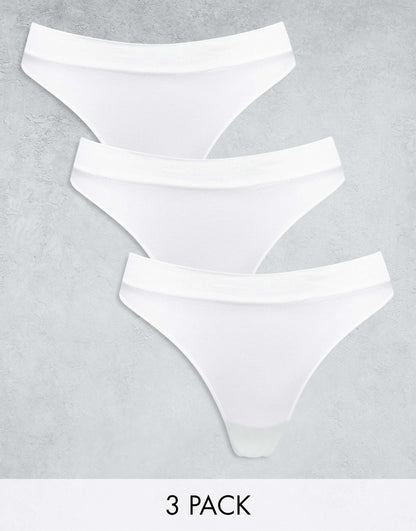 Cat Seamless 3-Pack Thong