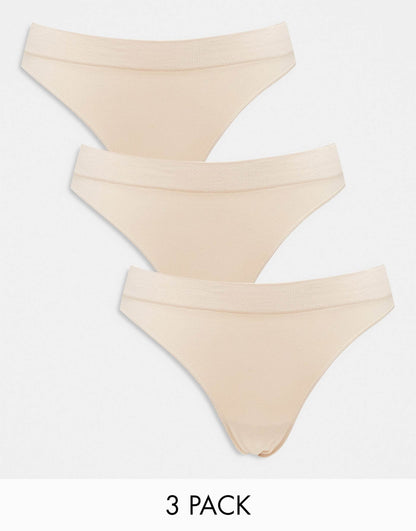 Cat Seamless 3-Pack Thong