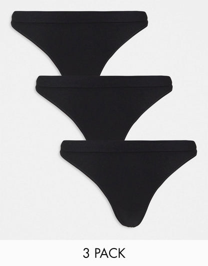 Cat Seamless 3-Pack Thong