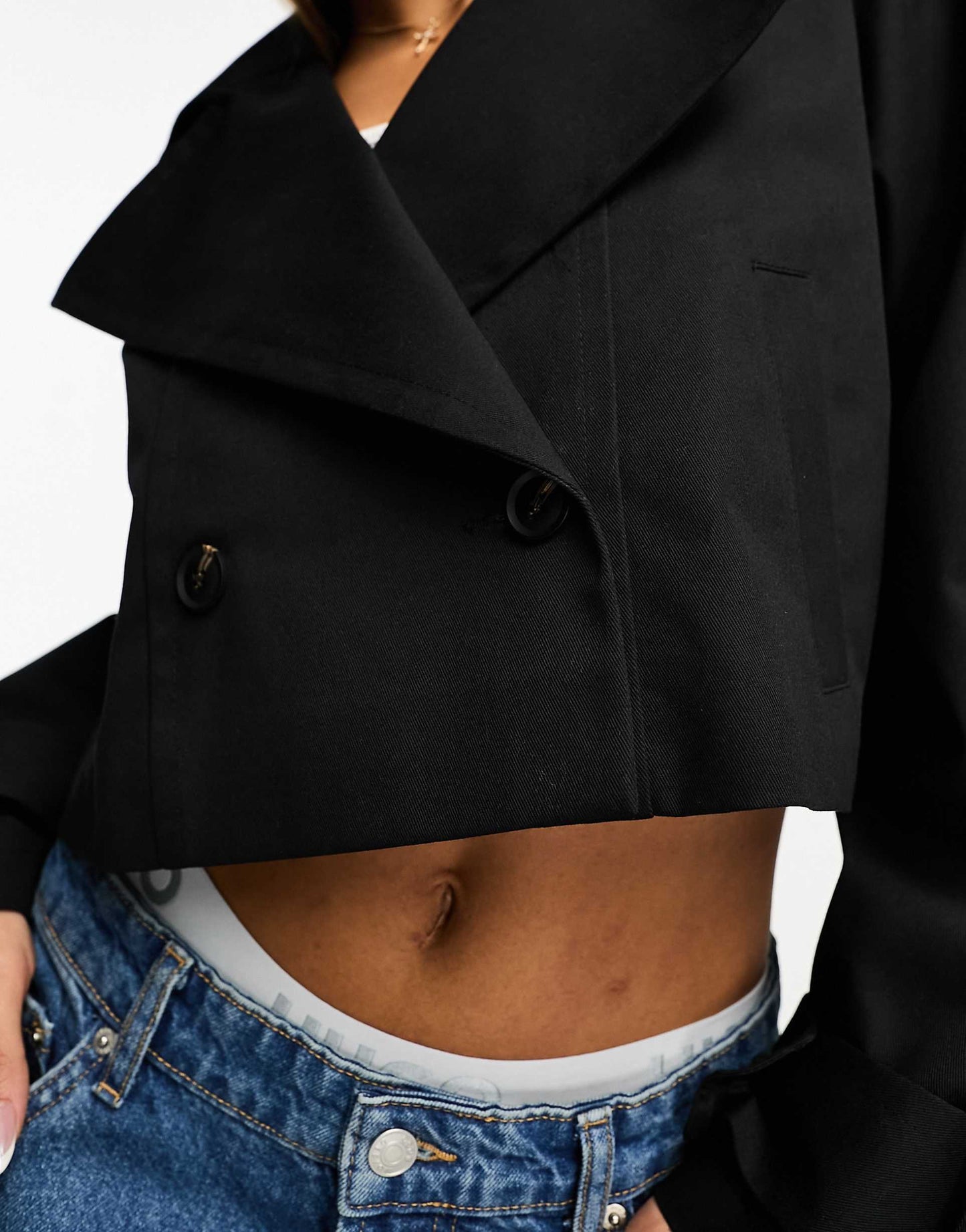 Cropped Trench Coat