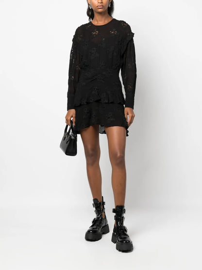 Levoca Guipure-Lace A-Line Dress