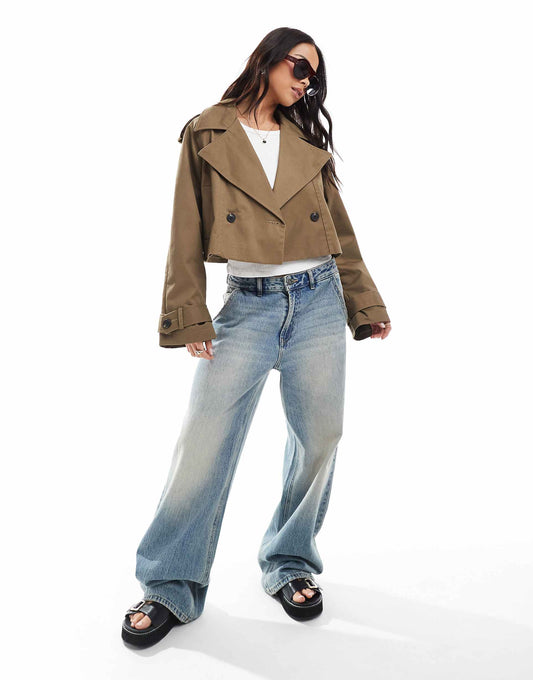 Cropped Trench Coat