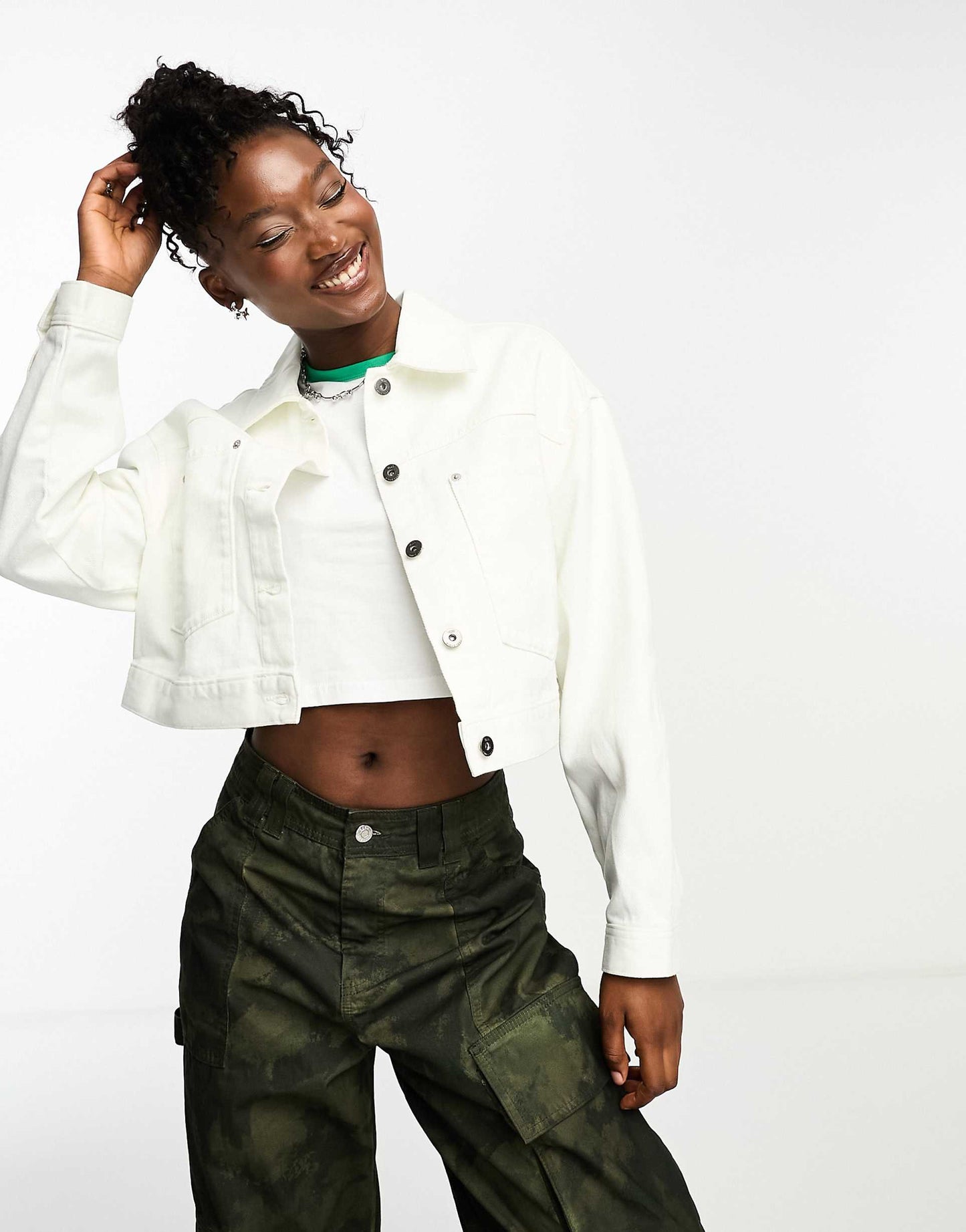 Raynes Cropped Trucker Jacket