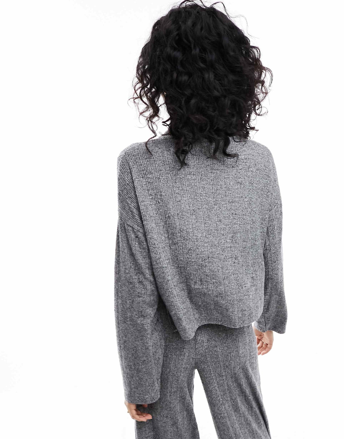 Brushed Cosy Roll Neck Co-Ord Top