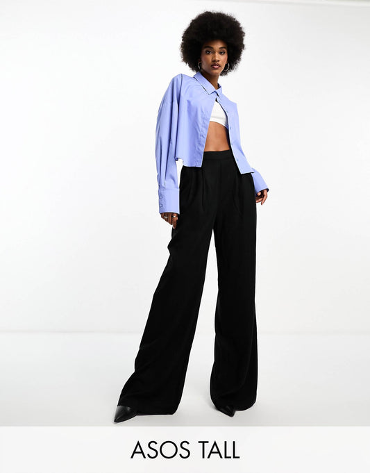 Tall Clean Front Wide Leg Trouser