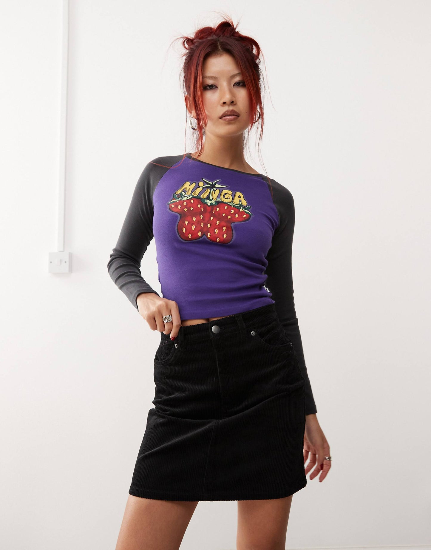 Cord Mini Skirt