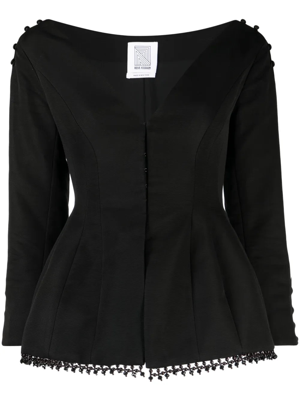 Evening Blazer Long-Sleeve Top