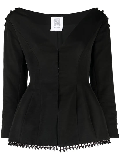 Evening Blazer Long-Sleeve Top