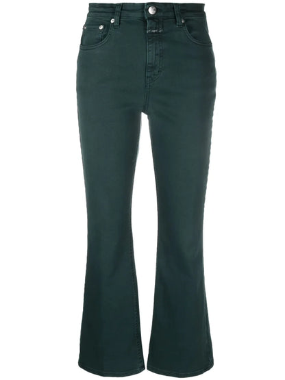 Cropped Straight-Leg Jeans