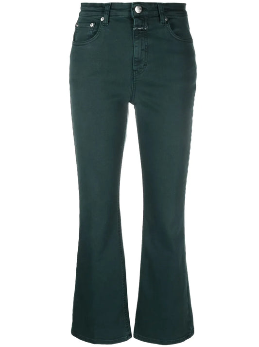 Cropped Straight-Leg Jeans