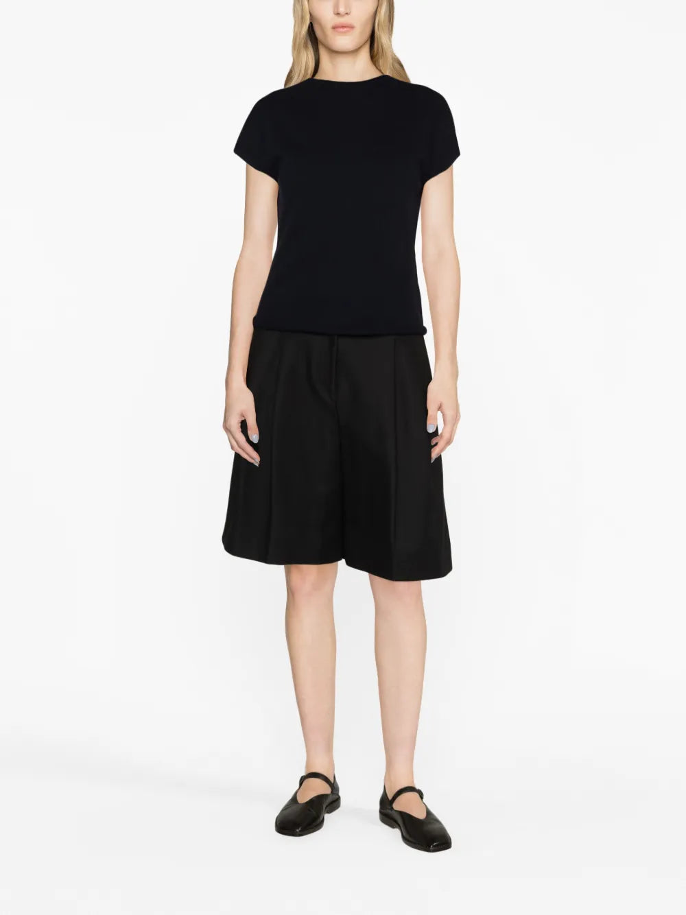 Short-Sleeve Wool-Blend T-Shirt