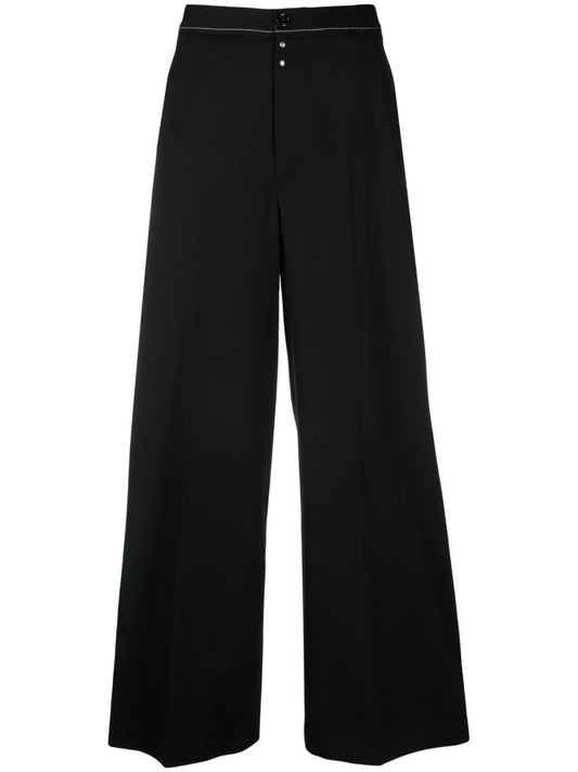 Wide-Leg Tailored Trousers