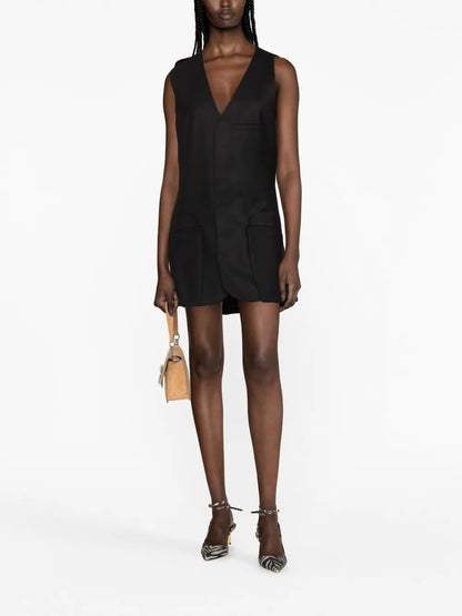 Waistcoat-Style Minidress
