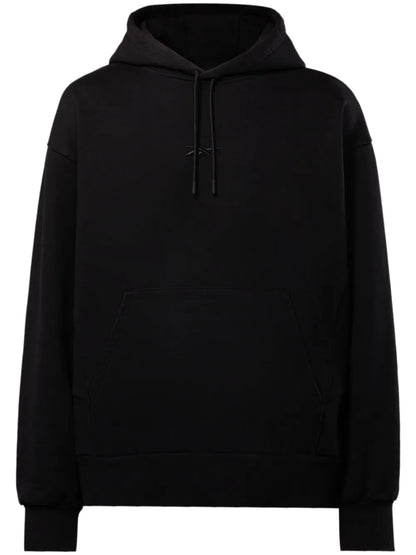 Piped-Trim Cotton Hoodie