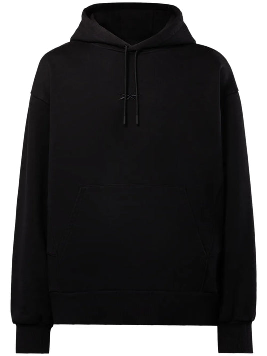 Piped-Trim Cotton Hoodie