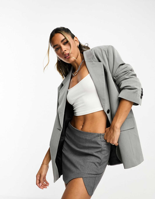Oversized Single Breasted Blazer