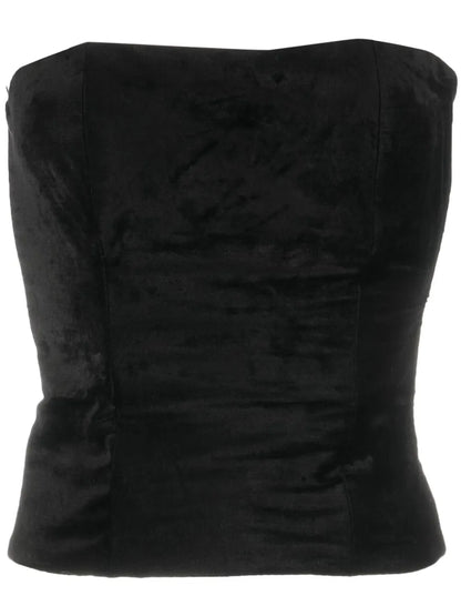 Square-Neck Cotton-Blend Tank Top