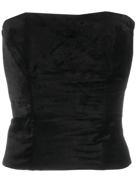 Square-Neck Cotton-Blend Tank Top