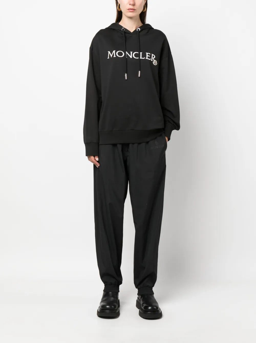Embroidered-Logo Cotton Hoodie