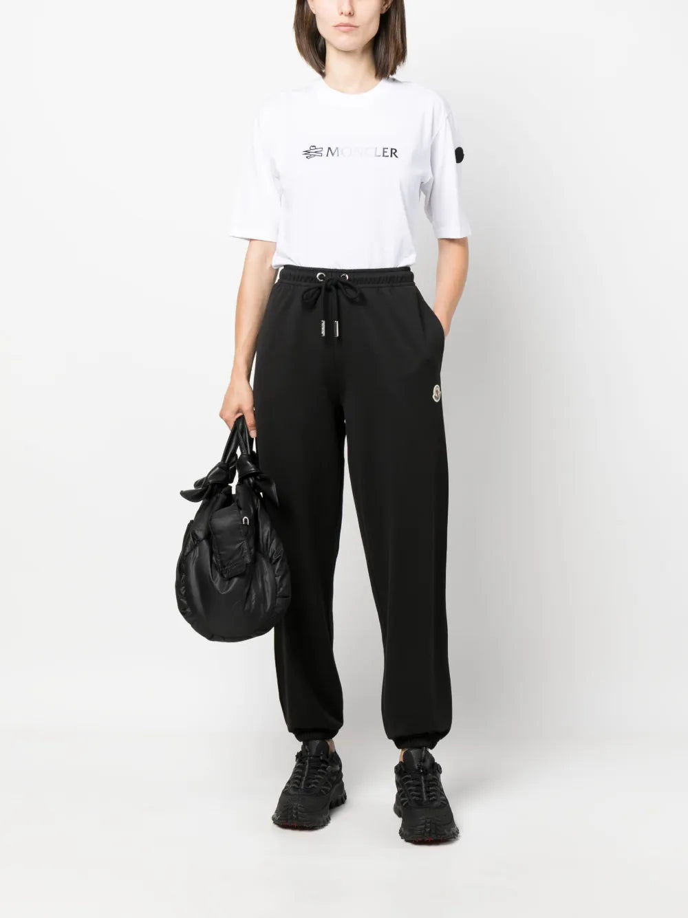 Logo-Patch Cotton Track Pants