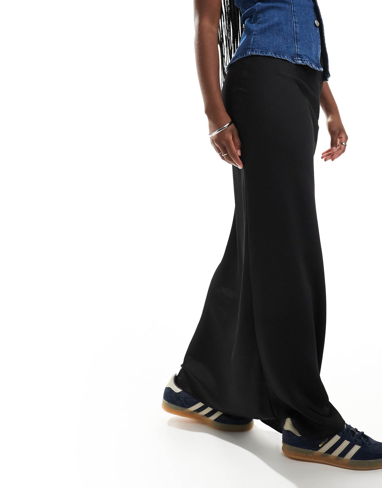 Satin Bias Maxi Skirt