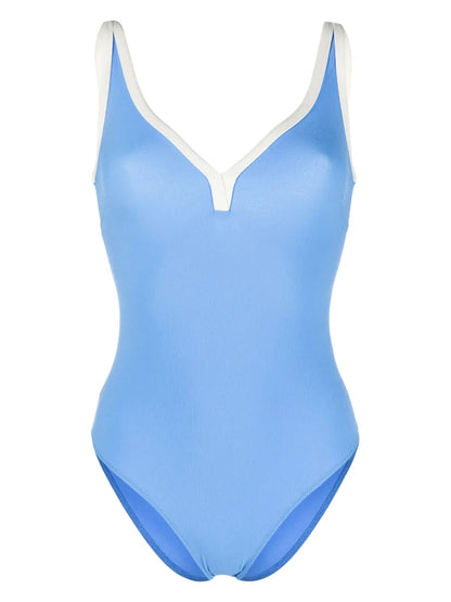 Maria Contrast-Trim Swimsuit