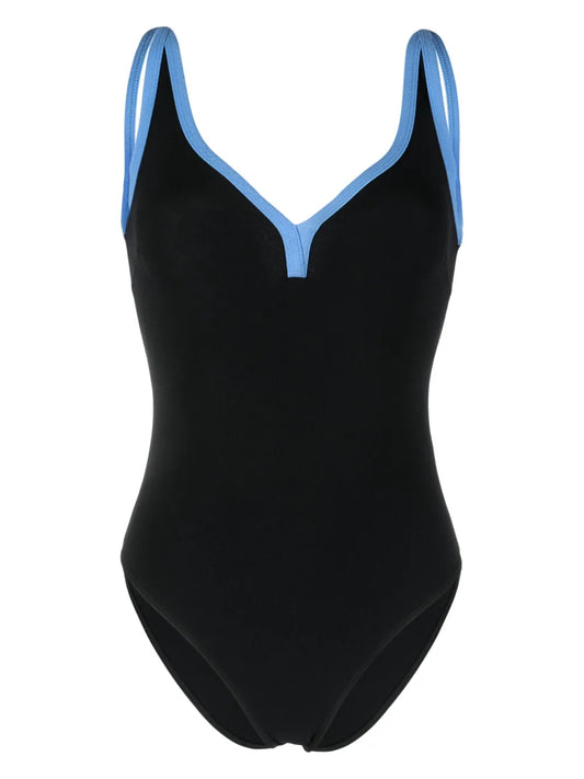 Maria Contrast-Trim Swimsuit