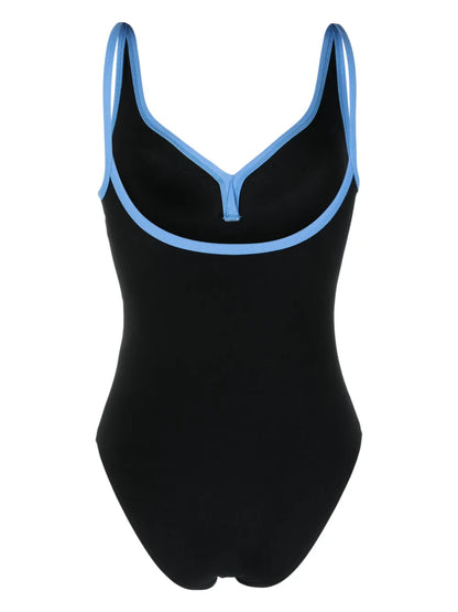 Maria Contrast-Trim Swimsuit