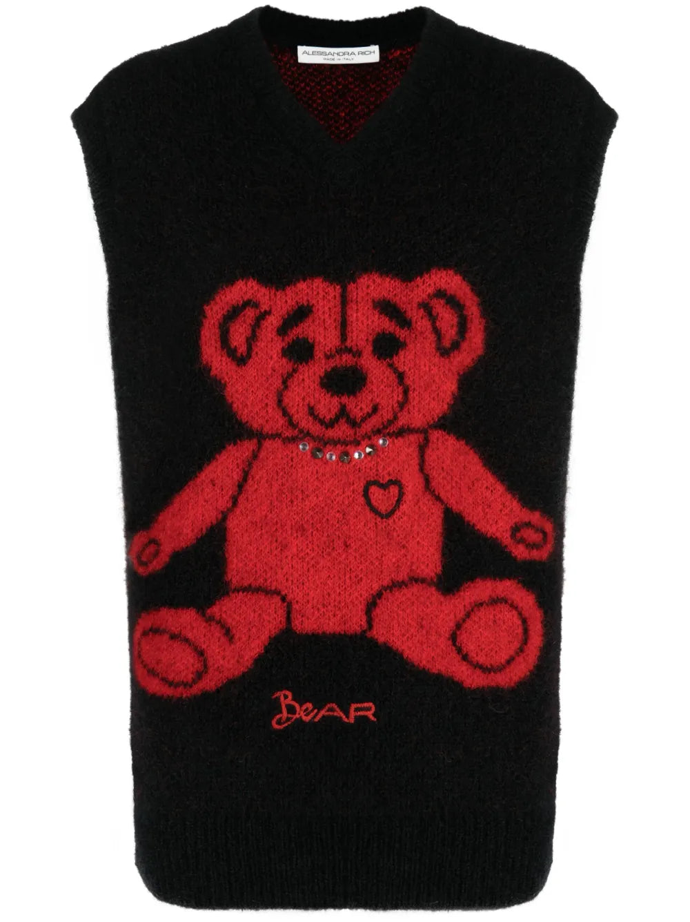 Intarsia-Knit Sweater Vest