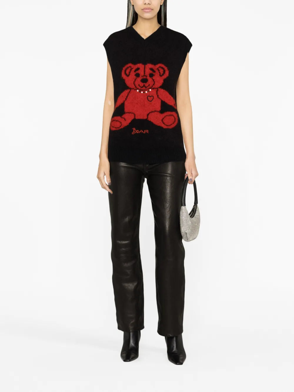 Intarsia-Knit Sweater Vest