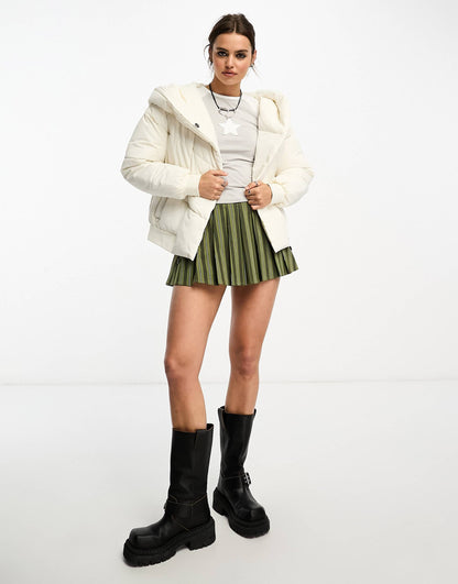 Padded Jacket With Oversized Hood