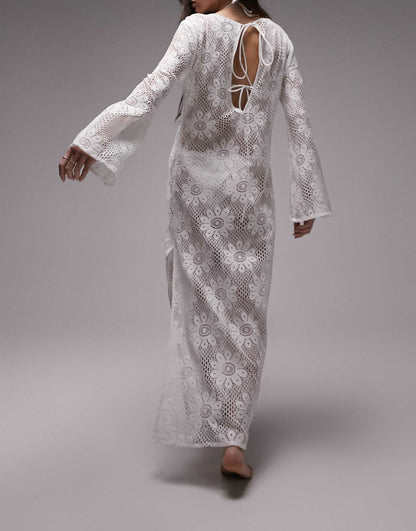 Maxi Lace Beach Dress