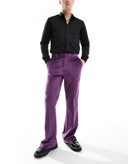 Flare Tuxedo Suit Trouser