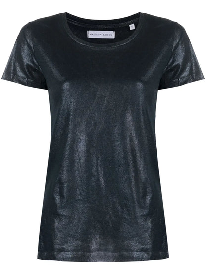 Short-Sleve Lamé T-Shirt