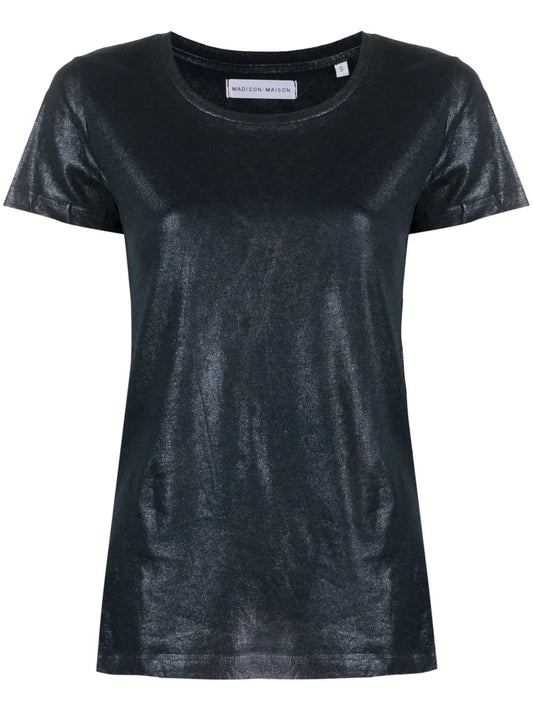 Short-Sleve Lamé T-Shirt
