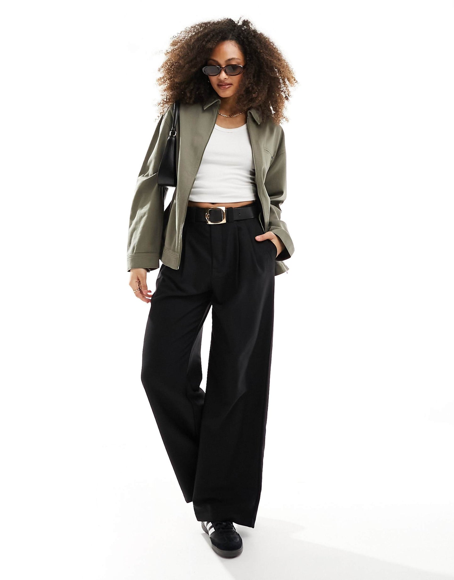 Twill Harrington Shacket