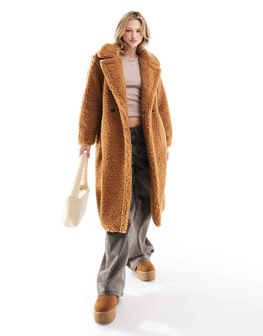 Gertrude Long Teddy Coat