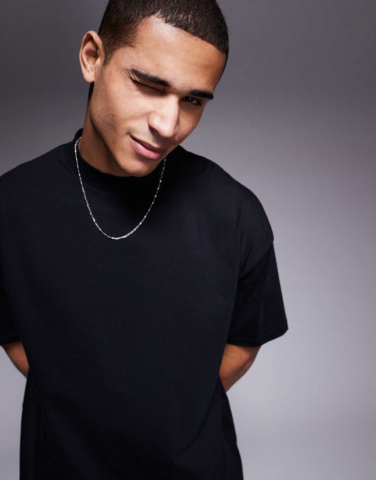 Essential Oversized High Neck T-Shirt