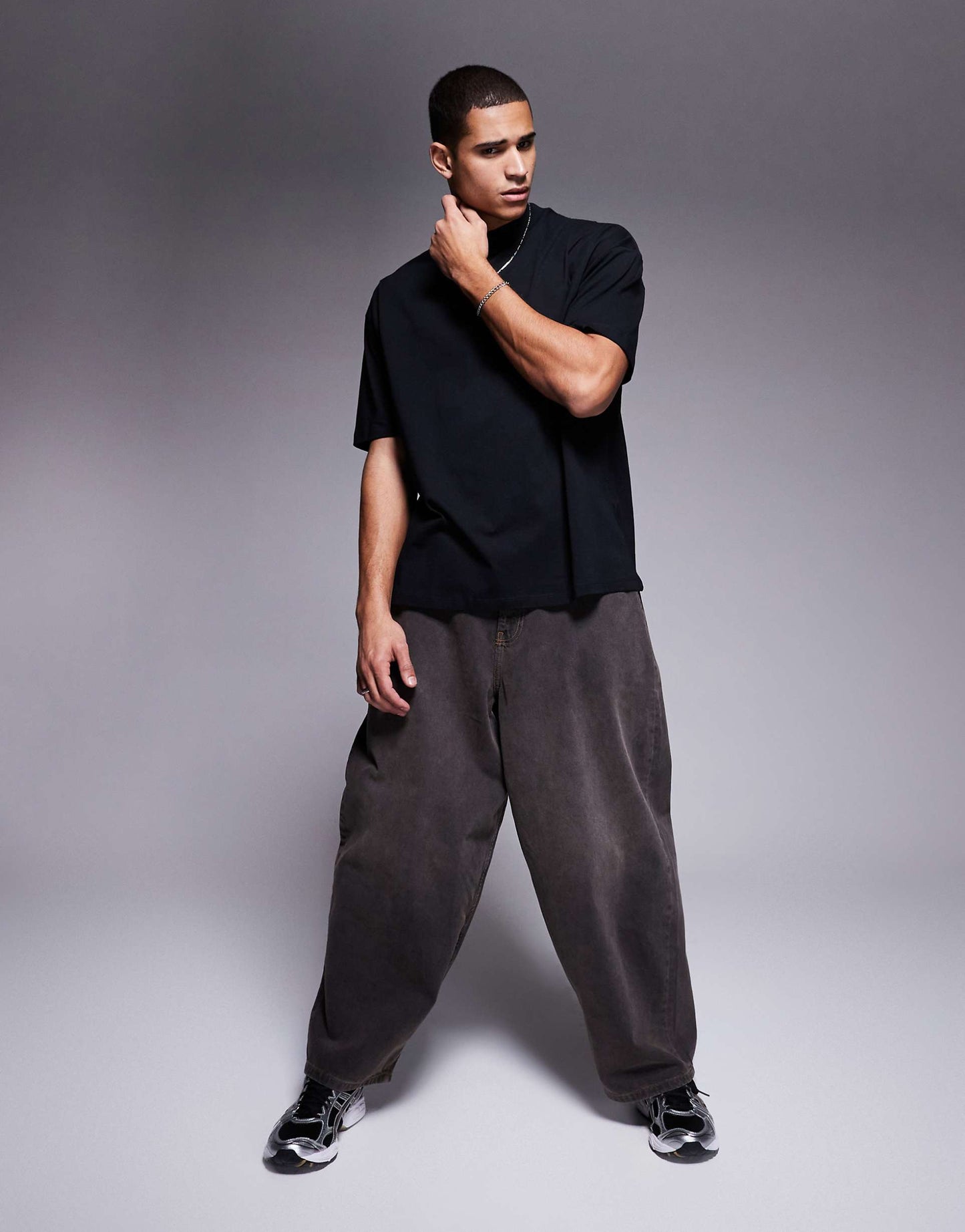 Essential Oversized High Neck T-Shirt