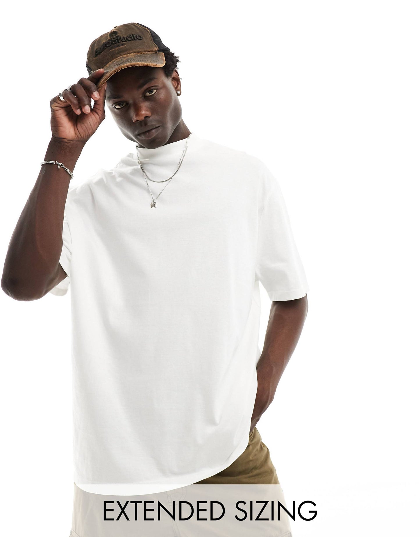Essential Oversized High Neck T-Shirt