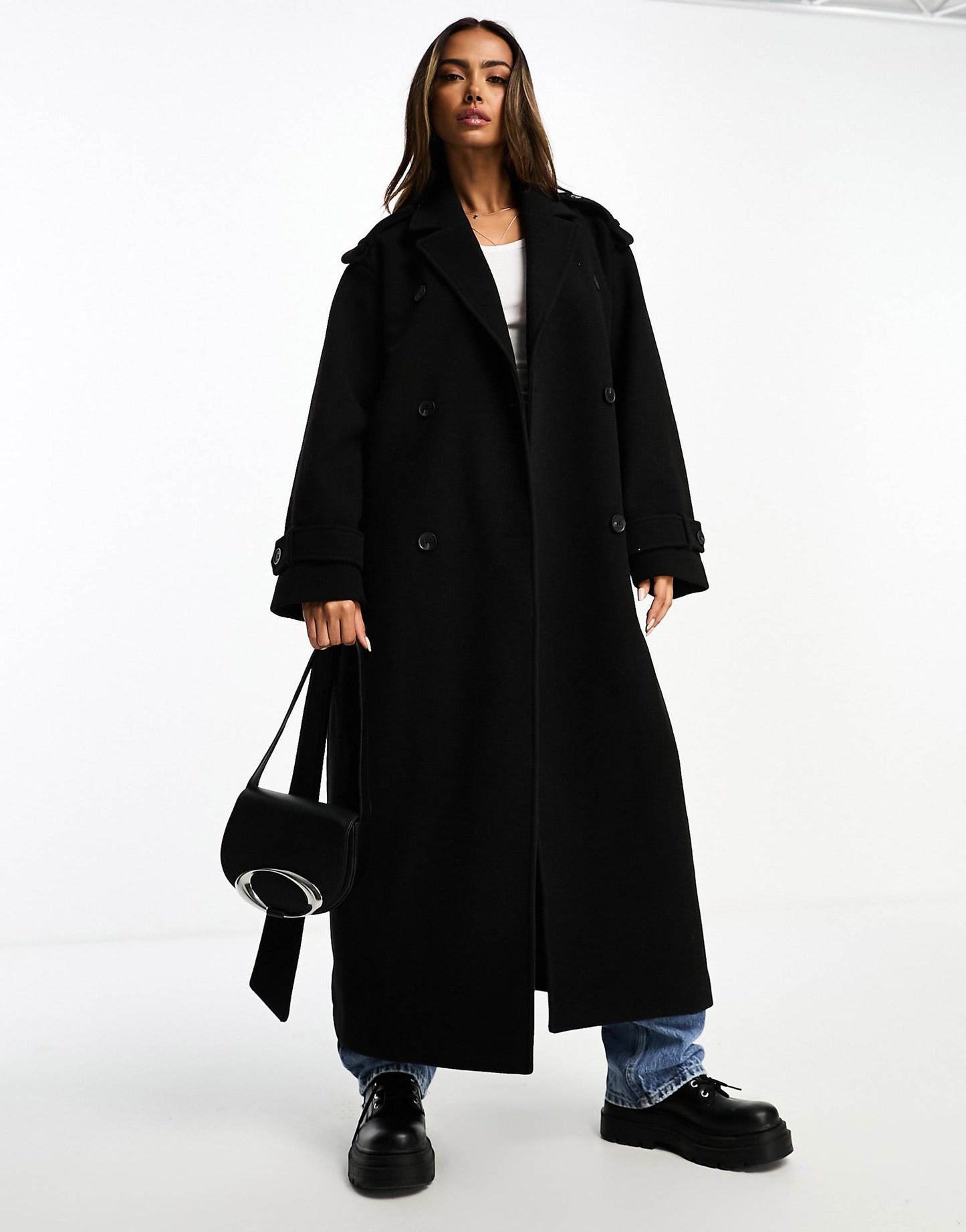 Longline Belted Trench Coat