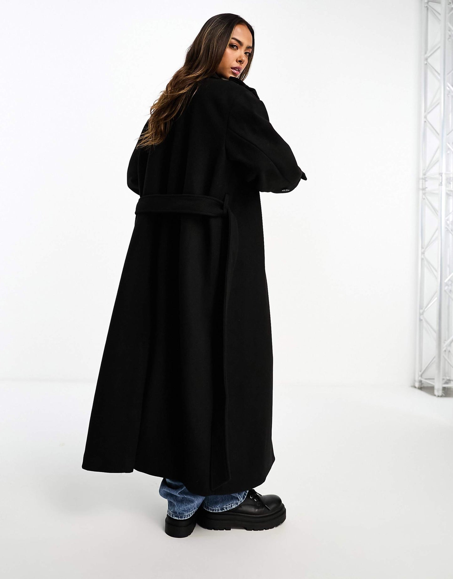 Longline Belted Trench Coat