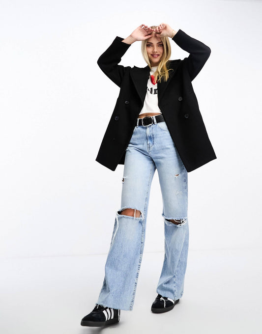 Double Breasted Longline Jacket