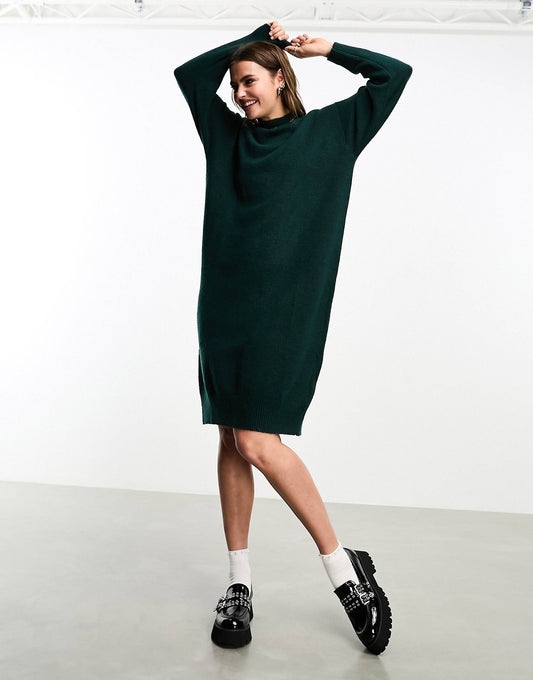 Long Sleeve Knitted Midi Dress