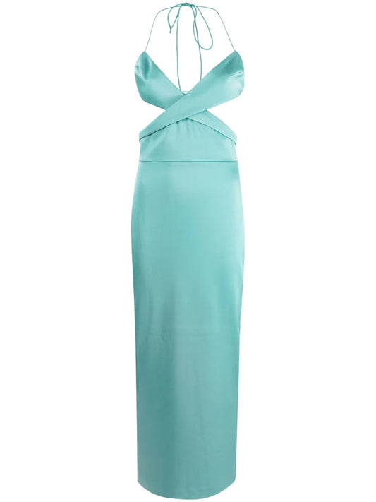 Mason Cut-Out Satin Midi Dress